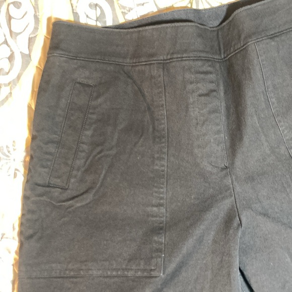 Spanx Black Wide Leg Capri Pull On Pant Size XL Petite - Picture 6 of 15